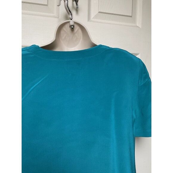 Talbots Silk Dress Jacket Set 12p Teal Blue Maxi Spring Light - Picture 8 of 16